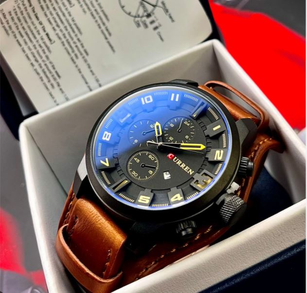 Reloj Curren 8225 pulso Cuero Hombre